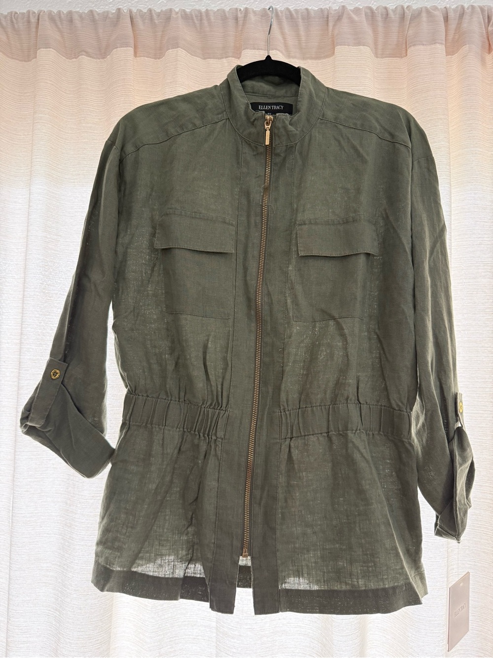 NWT Ellen Tracy Linen Jacket size small